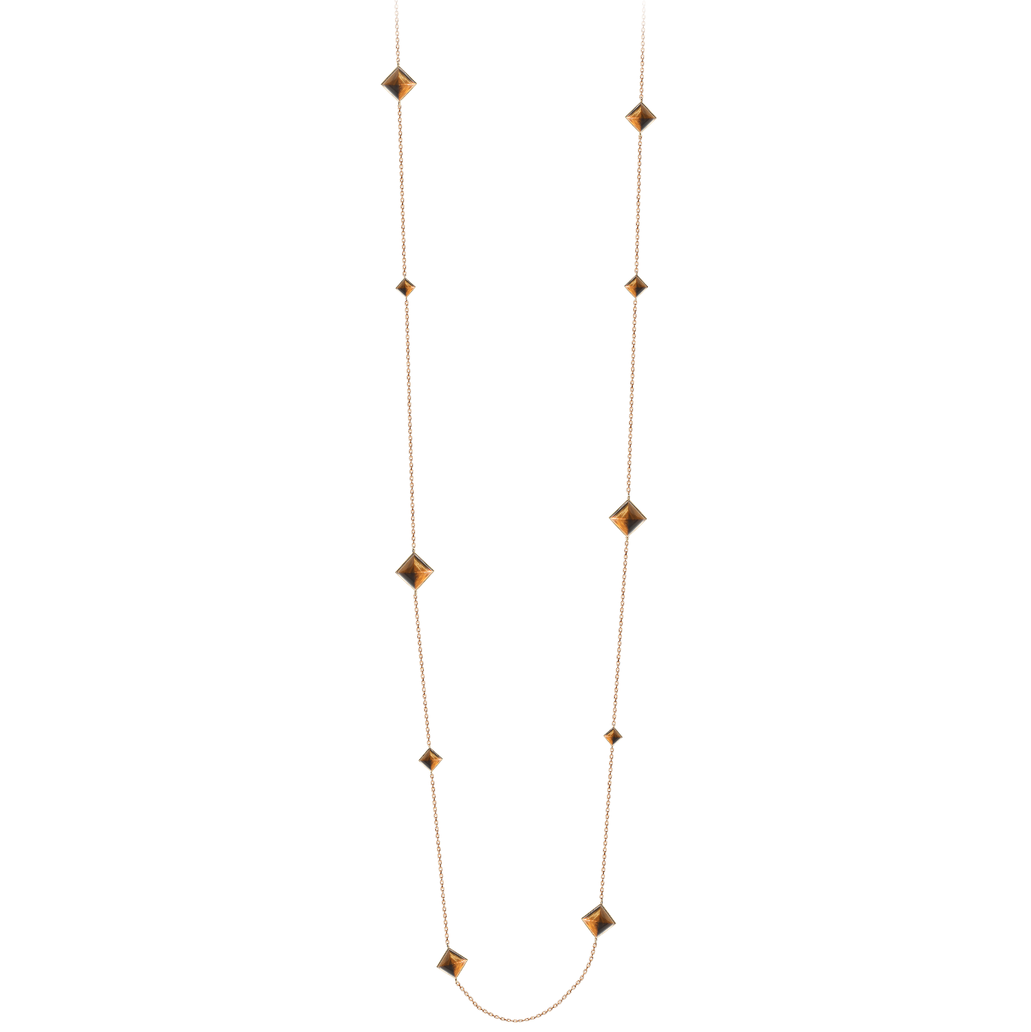 Samarkand Sautoir Necklace Tiger Eyes